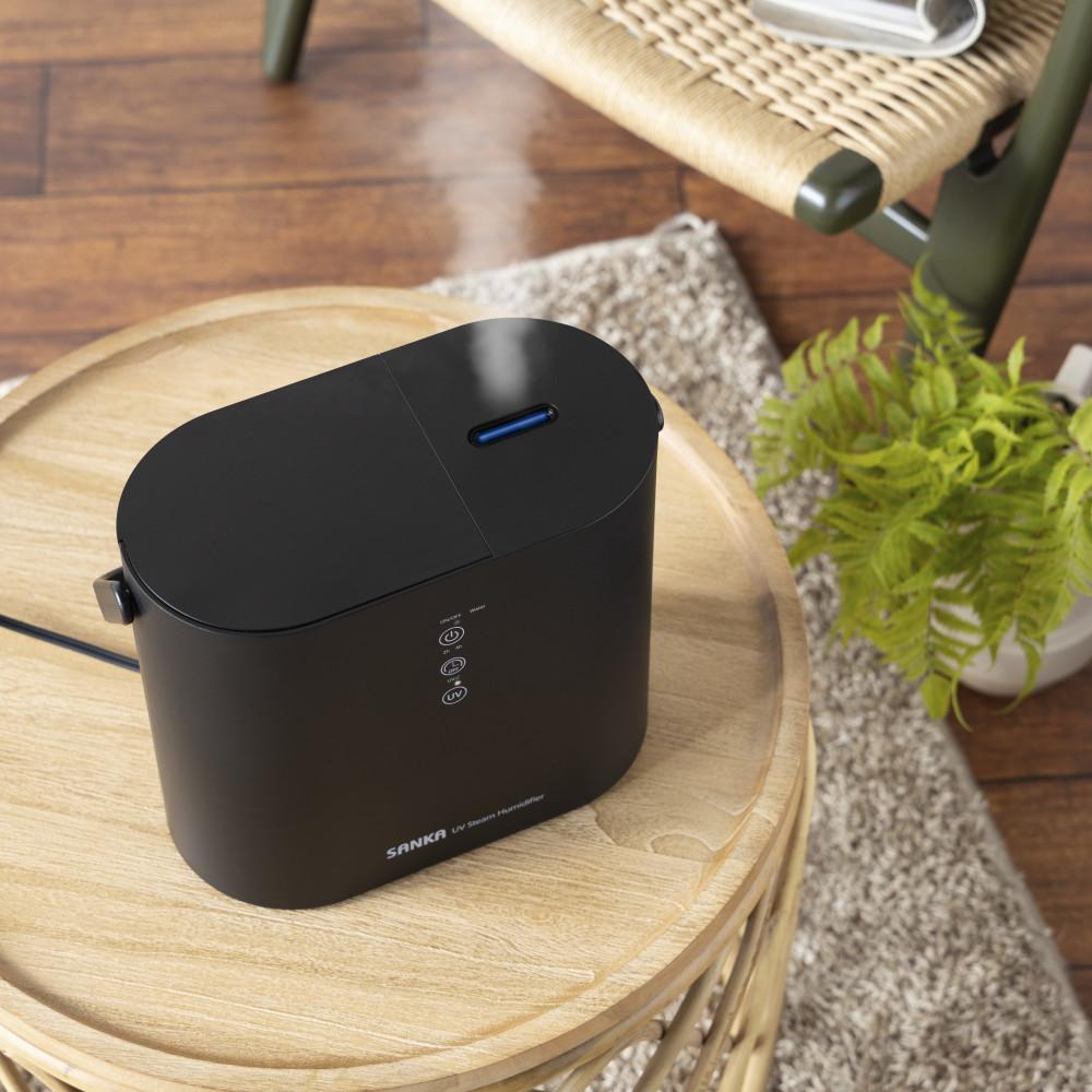 サンカ UVスチーム式加湿器 SSH-2100UVBK ブラック | ホームショッピング