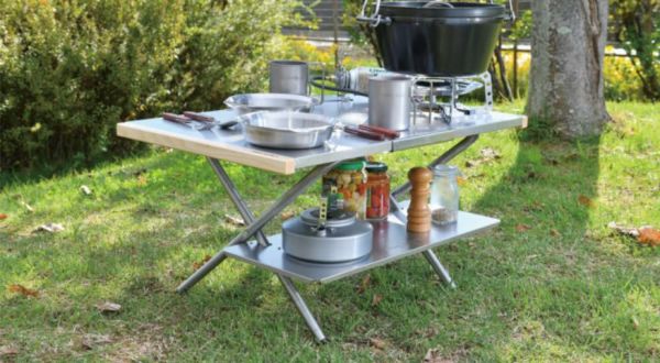 ユニフレーム 焚き火テーブル ラージ レッグラック 682142 キャンプ