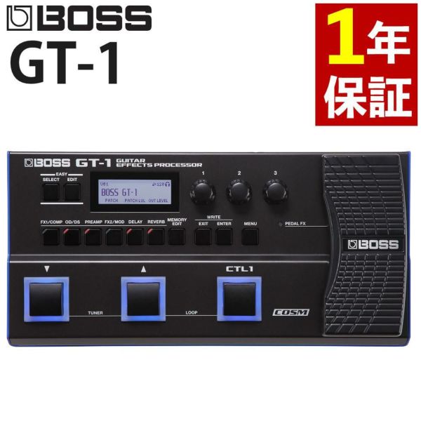 ボス マルチエフェクター GT-1 本体 ギターエフェクター 初心者向け